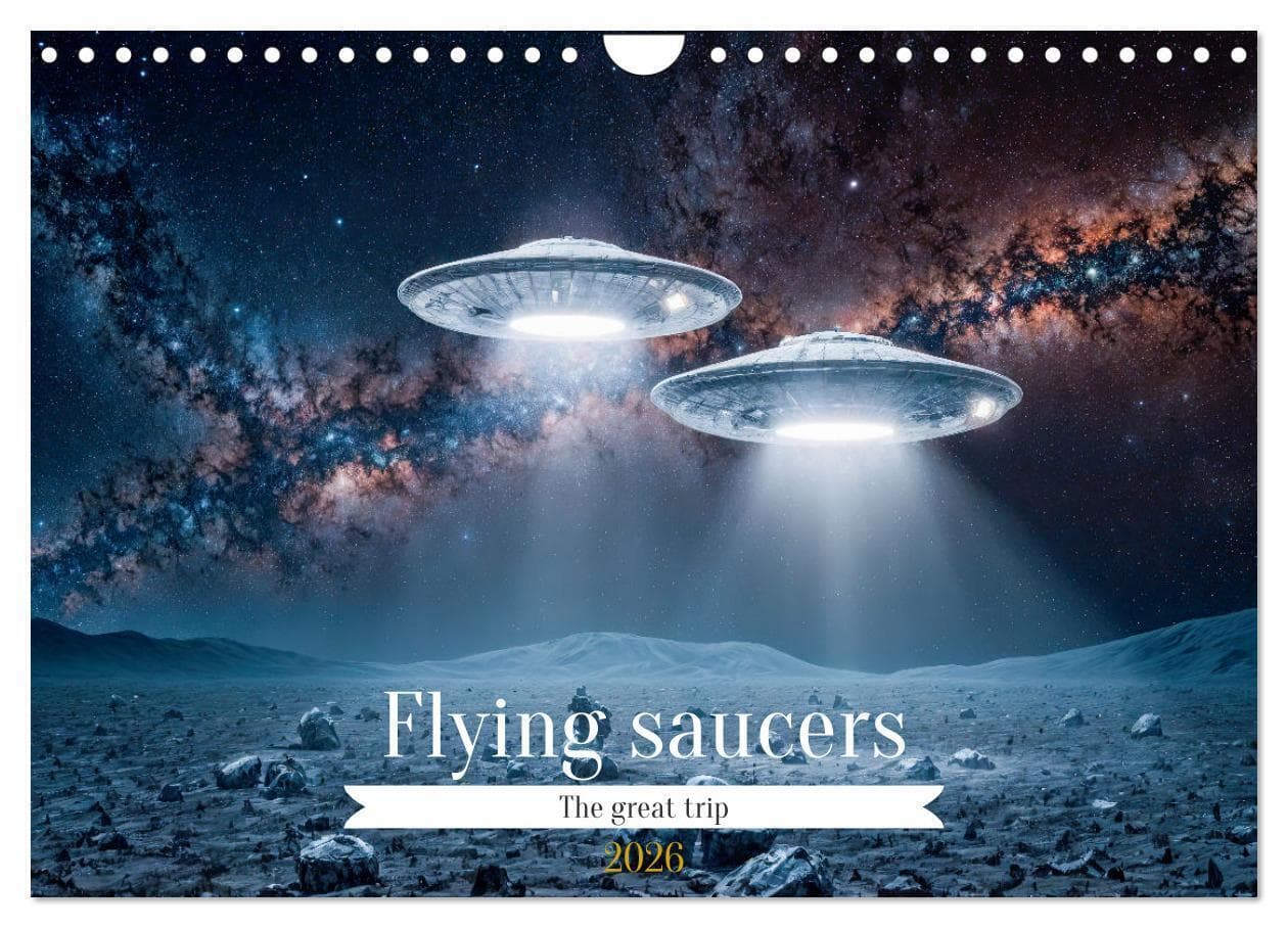 Flying saucers - The great journey (Wall Calendar 2026 DIN A4 landscape), CALVENDO 12 Month Wall Calendar