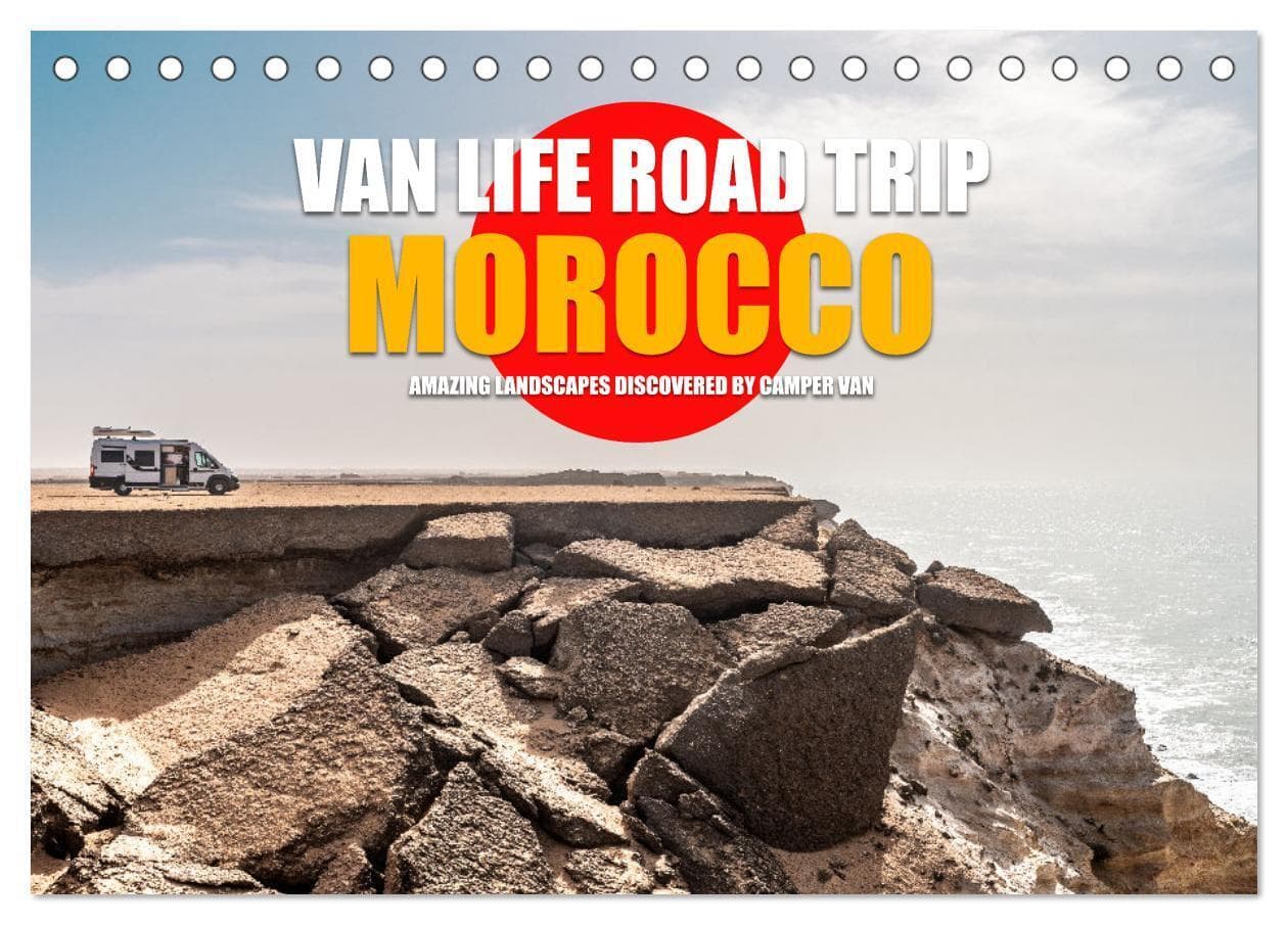 Van Life Road Trip Morocco (Desk Calendar 2026 DIN A5 landscape), CALVENDO 12 Month DeskCalendar