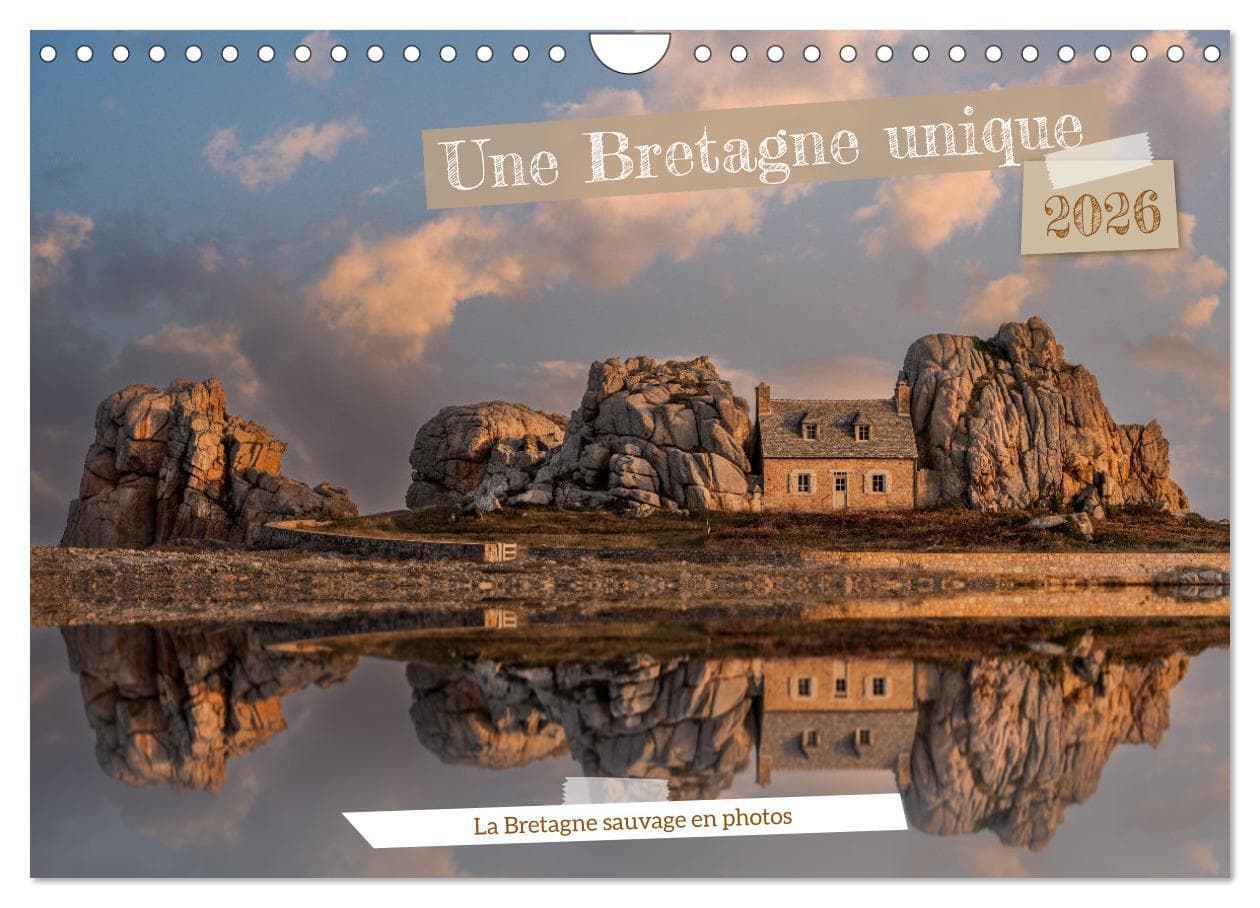 Une Bretagne unique (Calendrier mural 2026 DIN A4 vertical), CALVENDO calendrier mensuel