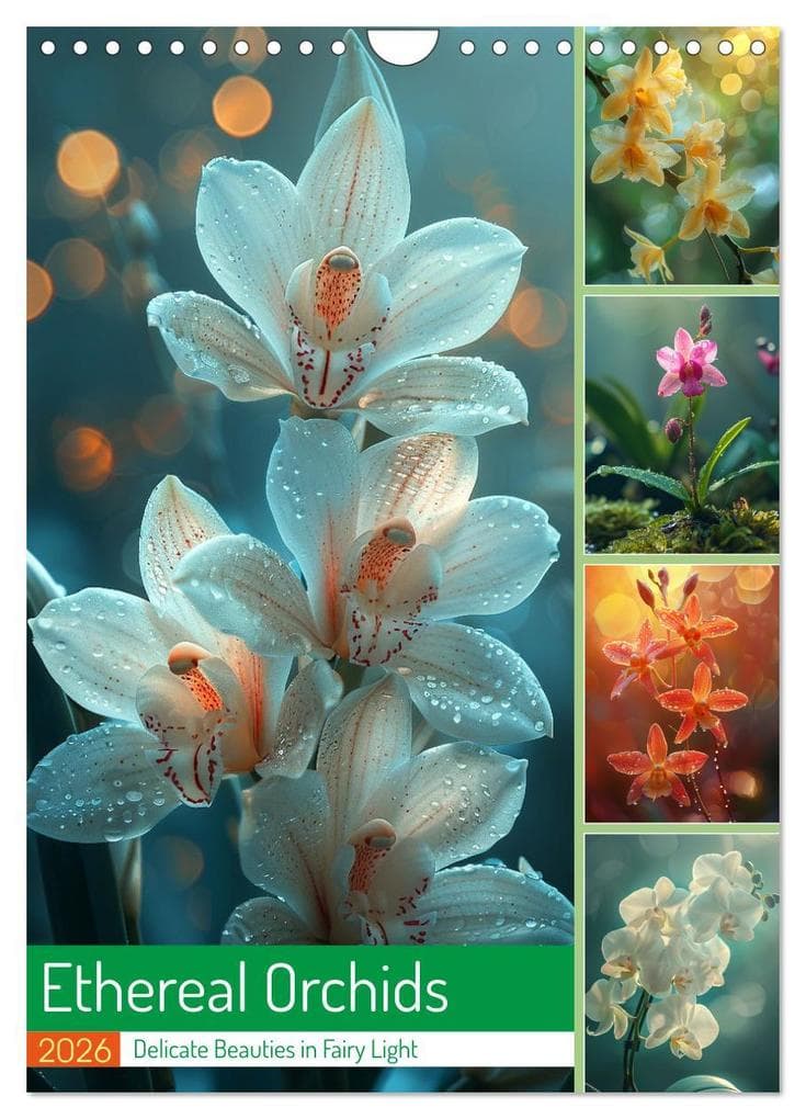 Ethereal Orchids (Wall Calendar 2026 DIN A4 portrait), CALVENDO 12 Month Wall Calendar
