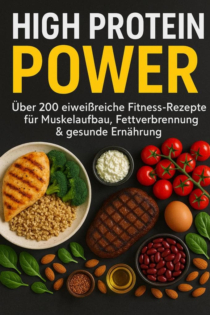 High Protein Power: Über 200 eiweißreiche Fitness-Rezepte für Muskelaufbau, Fettverbrennung & gesunde Ernährung