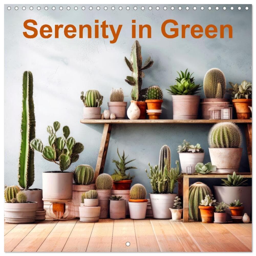Serenity in Green (Wall Calendar 2026 12 × 12 Inch) CALVENDO 12 Month Wall Calendar