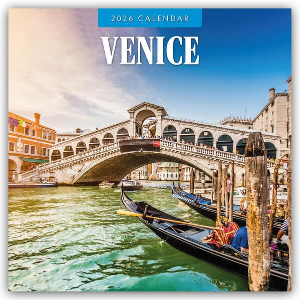 Venice 2026 Square Wall Calendar