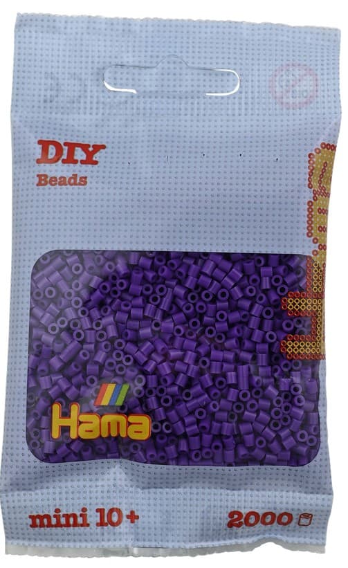Hama - Mini-Perlen, 2000 Stück lila