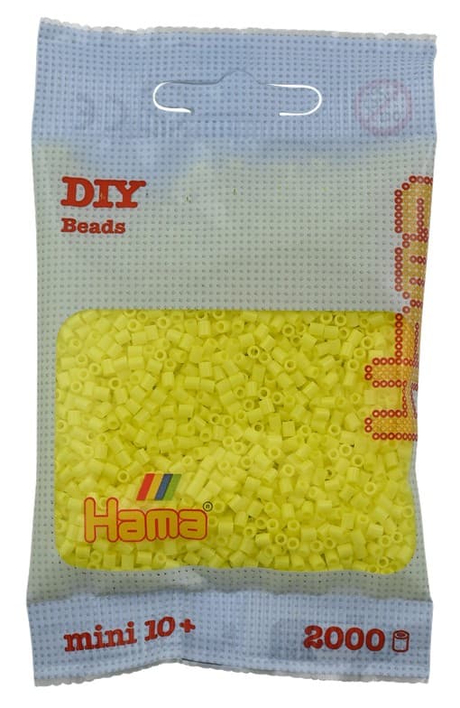 Hama - Mini-Perlen 2000 Stück pastell-gelb
