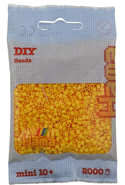 Hama - Mini-Perlen, 2000 Stück gelb