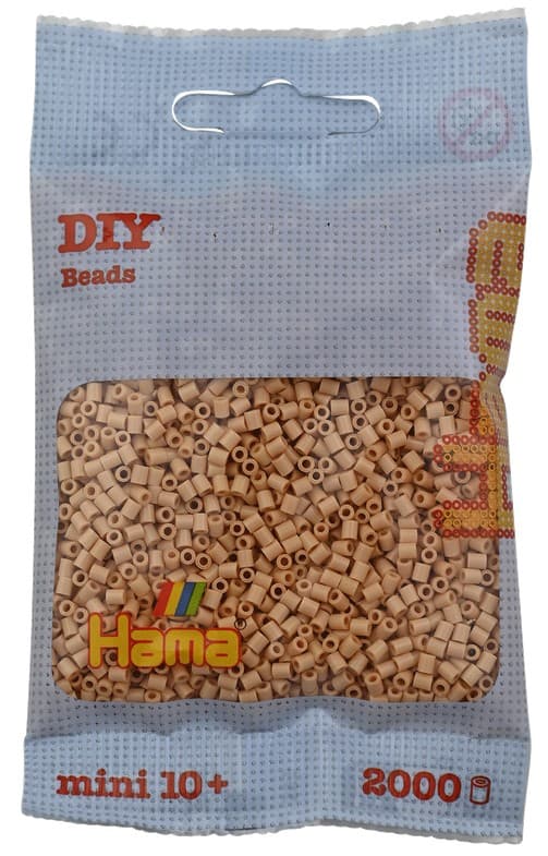 Hama - Mini-Perlen, 2000 Stück beige