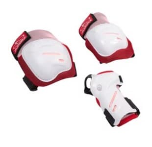 HUDORA 83051 - Biomechanisches Protektoren/Schoner Set Comfort, rosa/weiß, S