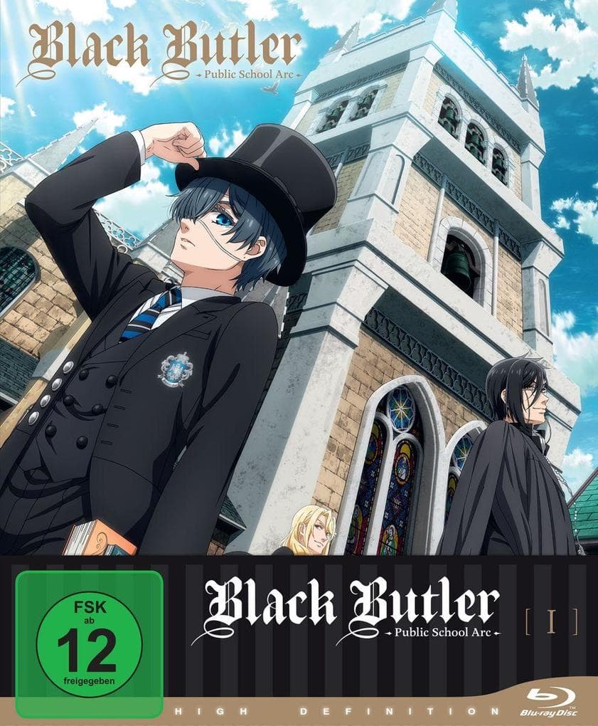 Black Butler: Public School Arc - Staffel 4 - Vol.1 - [Blu-ray] mit Sammelschuber
