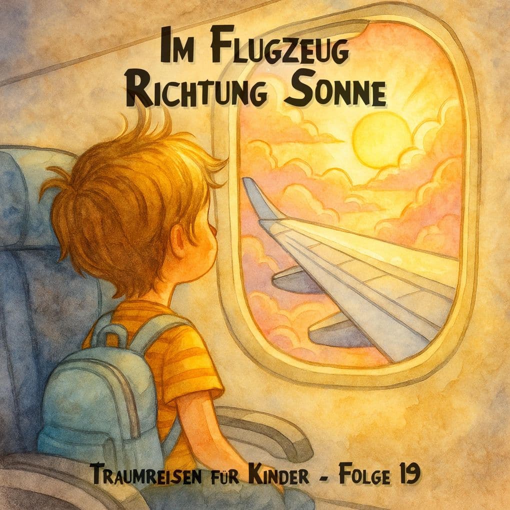 Im Flugzeug Richtung Sonne