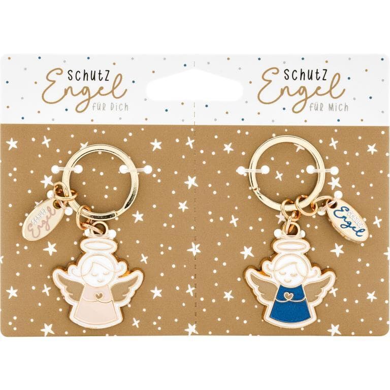 Schlüsselanhänger-Set Schutzengel