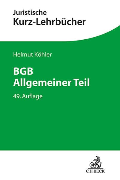 BGB Allgemeiner Teil