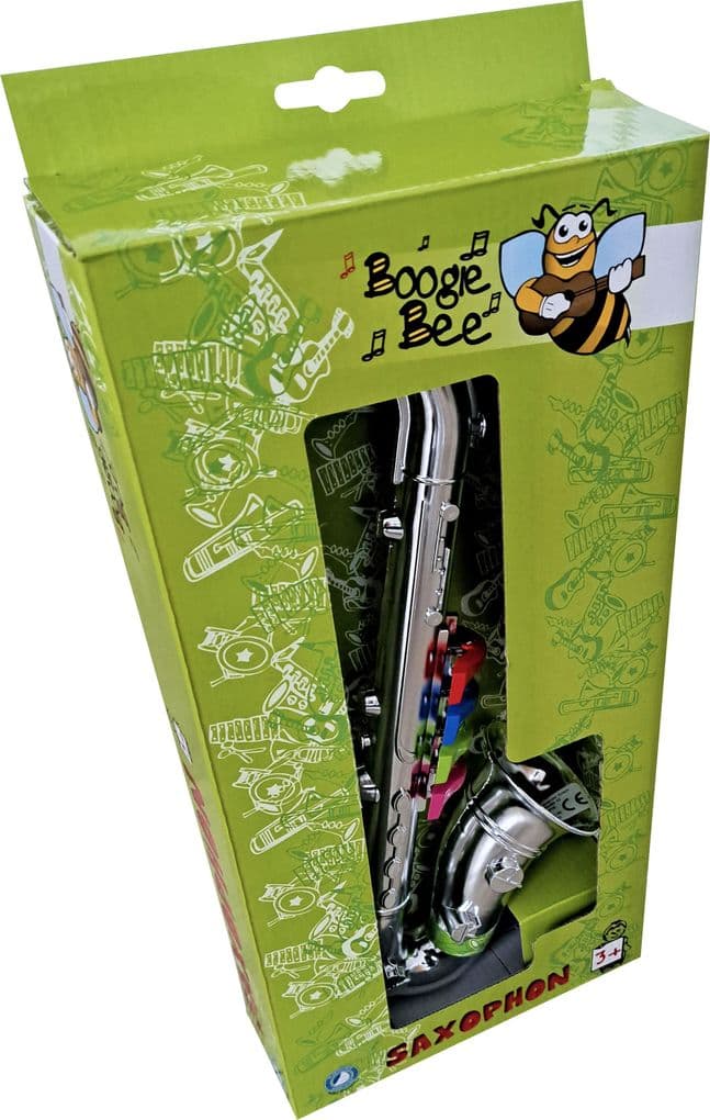 Boogie Bee Saxophon silber, 36 cm