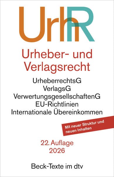 Urheber- und Verlagsrecht. UrhR