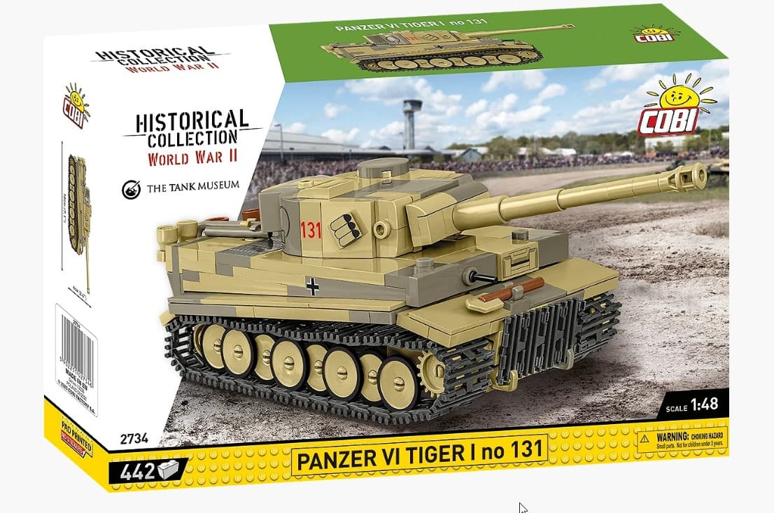 COBI Historical Collection 2734 - Panzer VI Tiger I No 131, WWII, Bausatz 1:48, 442 Klemmbausteine