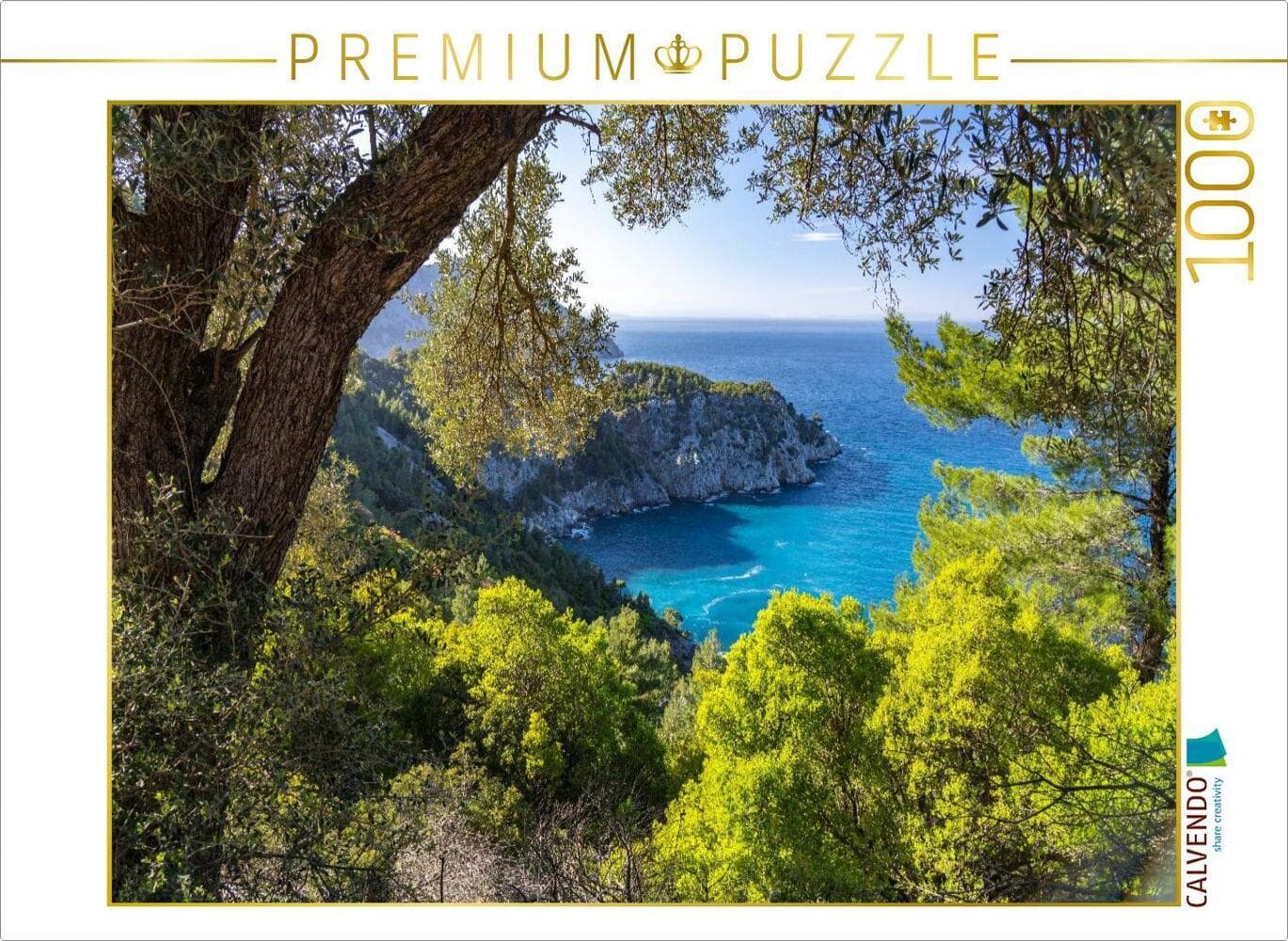 CALVENDO Puzzle Insel Euböa - Griechenland | 1000 Teile Lege-Größe 64x48cm Foto-Puzzle für glückliche Stunden