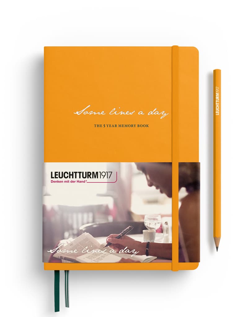 Some lines a day, 5-Jahres-Buch Medium (A5), Rising Sun