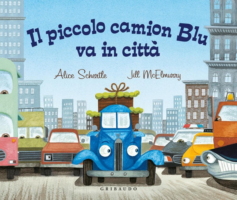 Il piccolo camion Blu va in città