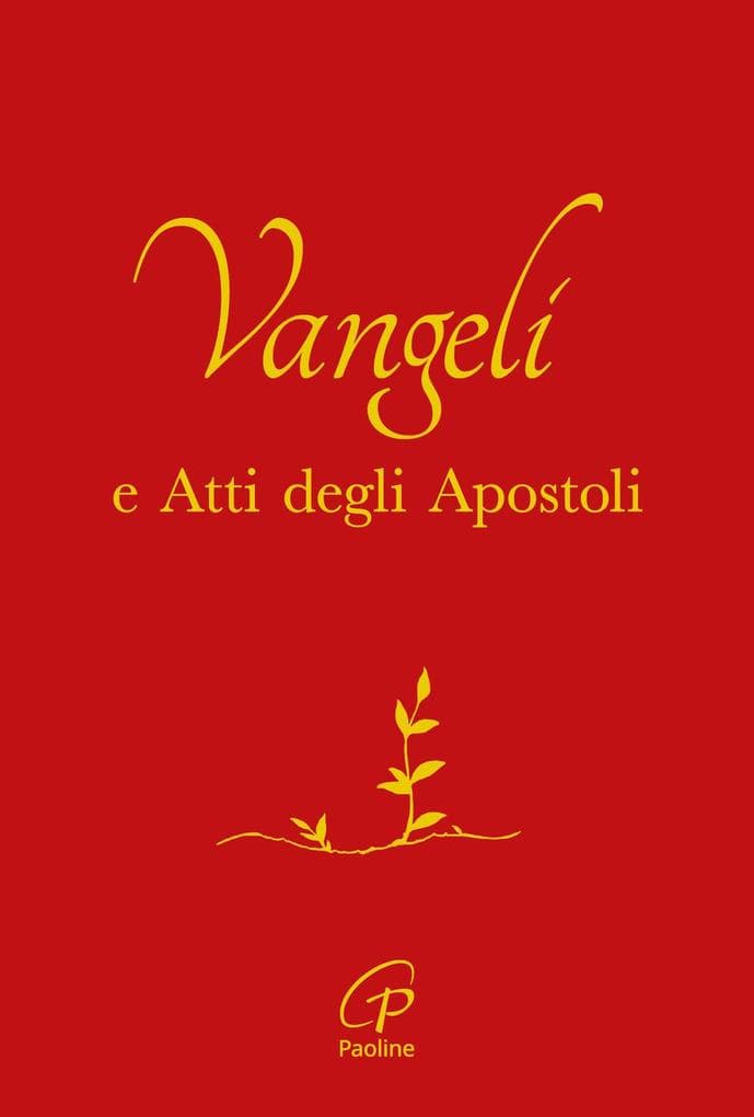 Vangelo e Atti degli Apostoli. Copertina rossa e oro