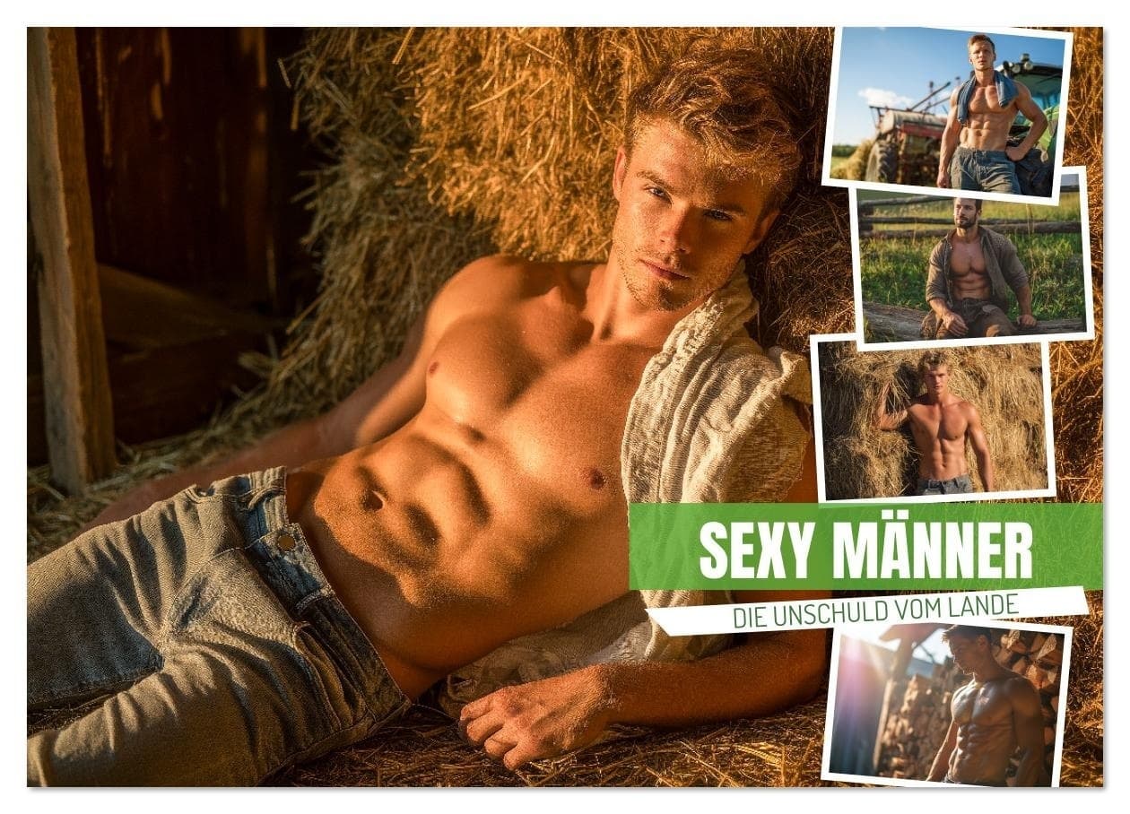 Sexy Männer - Die Unschuld vom Lande (Wandkalender 2026 DIN A3 quer), CALVENDO Monatskalender