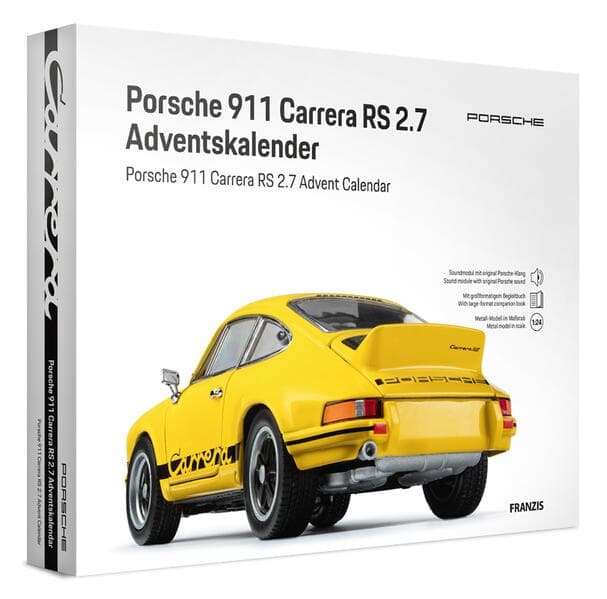 FRANZIS 67273 - Porsche 911 Carrera RS 2.7 Hellgelb Adventskalender