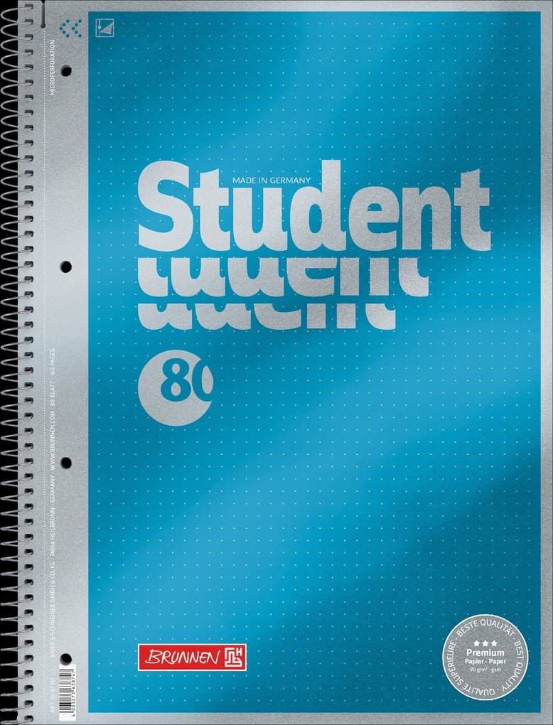 Brunnen Collegeblock Premium Student A4 dotted