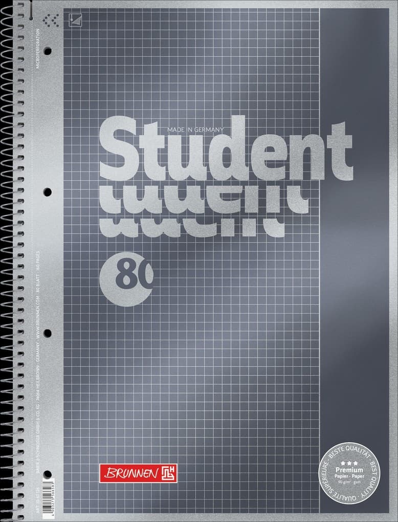 Brunnen Collegeblock Premium Student A4 Lineatur 26