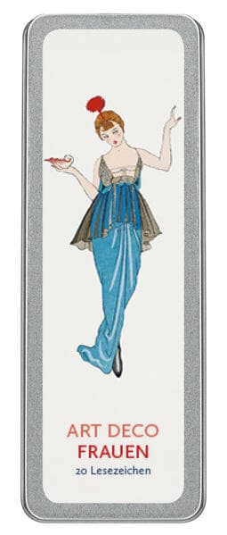 Art Deco Frauen Lesezeichen VE 20