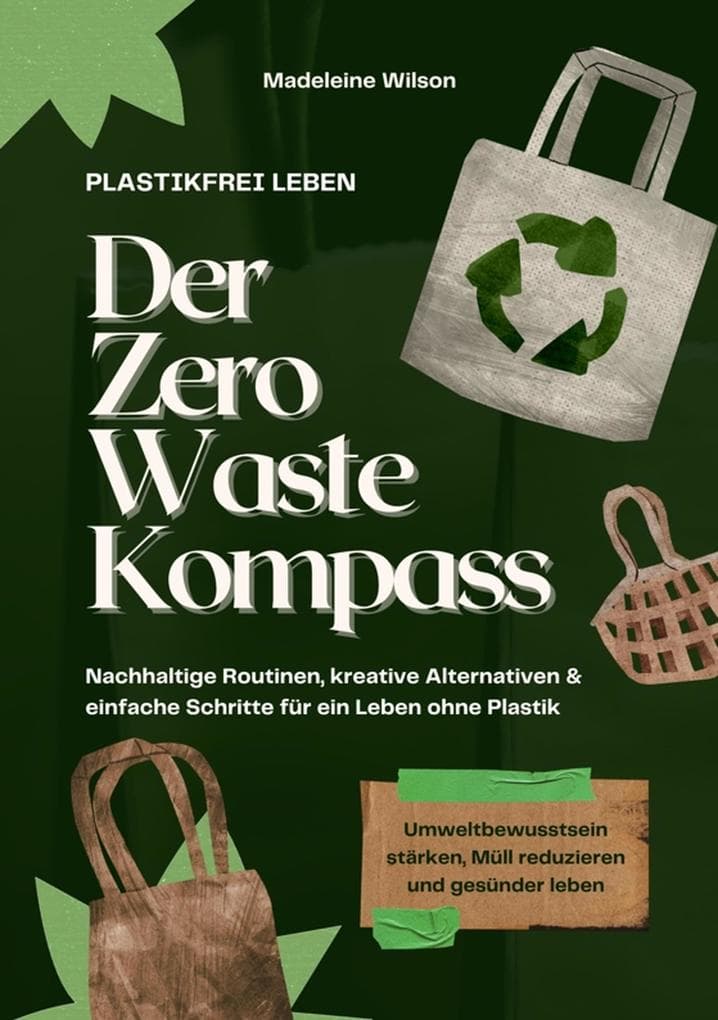 Plastikfrei leben - Der Zero Waste Kompass: Nachhaltige Routinen, kreative Alternativen & einfache Schritte für ein Leben ohne Plastik (Umweltbewusstsein stärken, Müll reduzieren & gesünder leben)