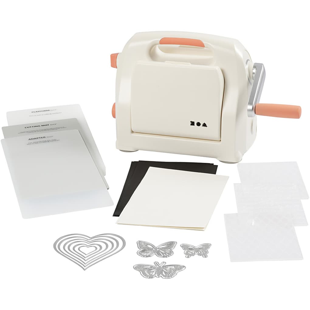 Creativ Company Stanz- und Prägegerät - Starter Kit, A5, Blatt 155x210 mm, 1 Set