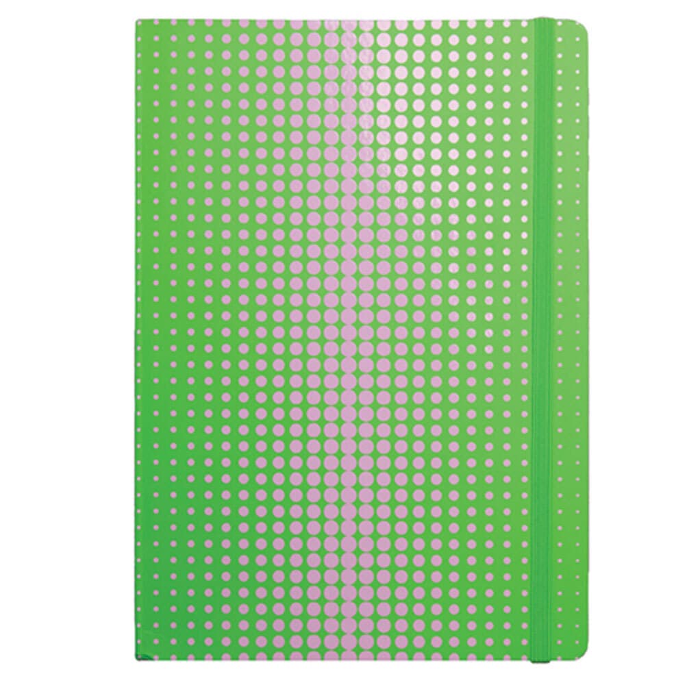 Notizbuch A4 Tec green-pink