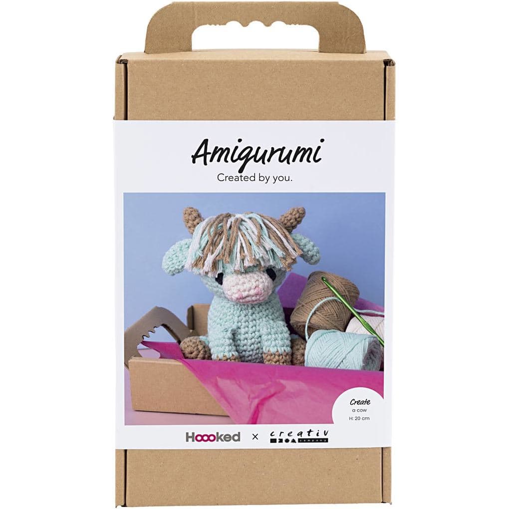 Creativ Company Kreativ Set Amigurumi, Kuh, Beige, Mint
