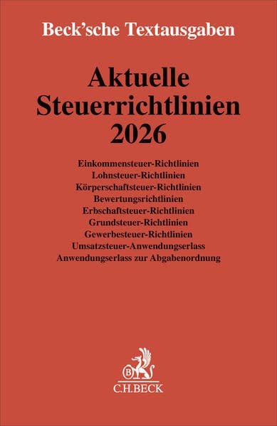 Aktuelle Steuerrichtlinien 2026
