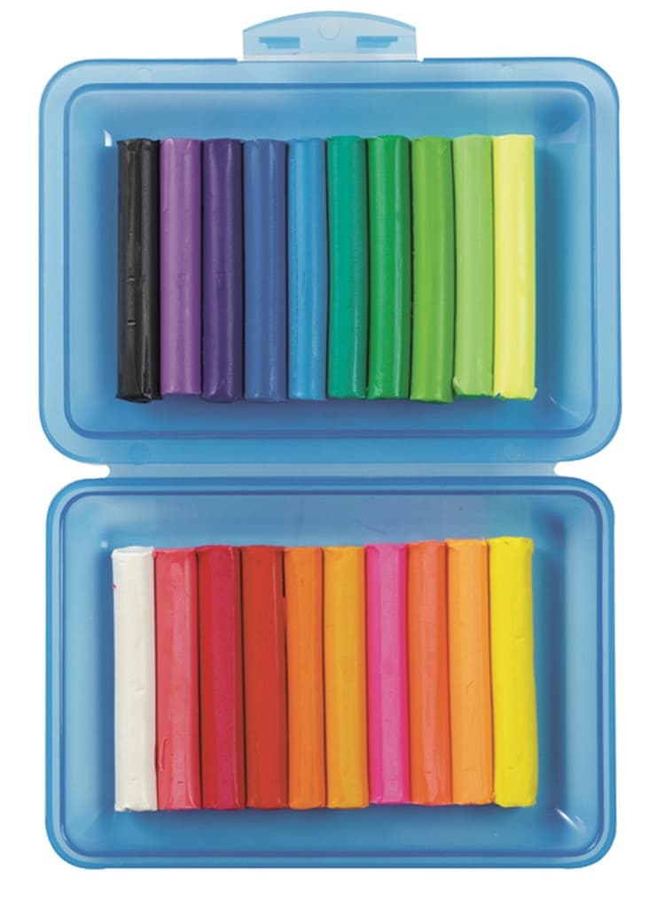 Stylex Knete, 20 Stangen in der Box, farbig