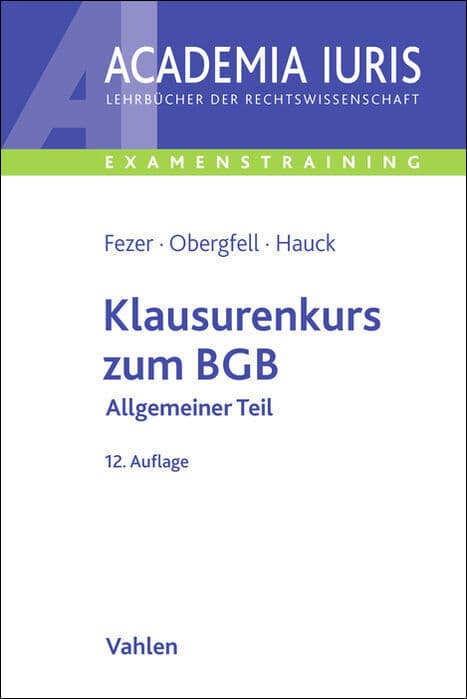 Klausurenkurs zum BGB