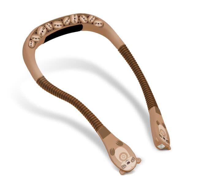 Neklite Pals (Faultier) Premium Duo-Leselicht zum Umhängen - wiederaufladbar - mit vielen Einstellungen