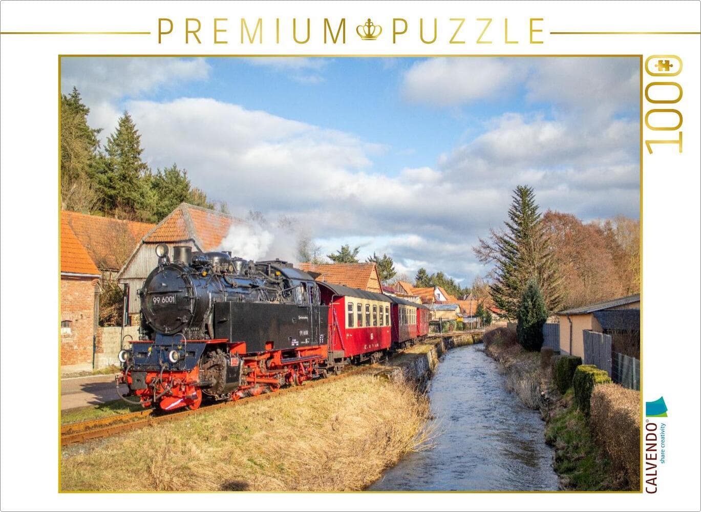 CALVENDO Puzzle 99 6001 der Selketalbahn in Straßberg | 1000 Teile Lege-Größe 64x48cm Foto-Puzzle für glückliche Stunden