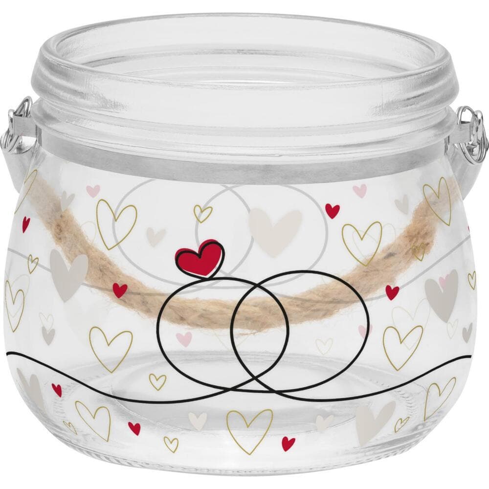 Windlicht klein Ringe