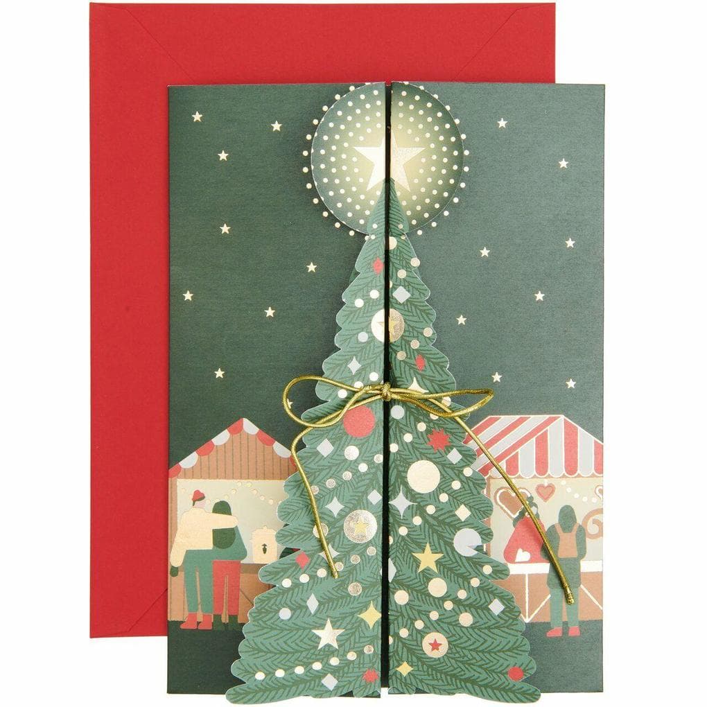 3D Klappkarte Weihnachtsmarkt, B6 FSC MIX