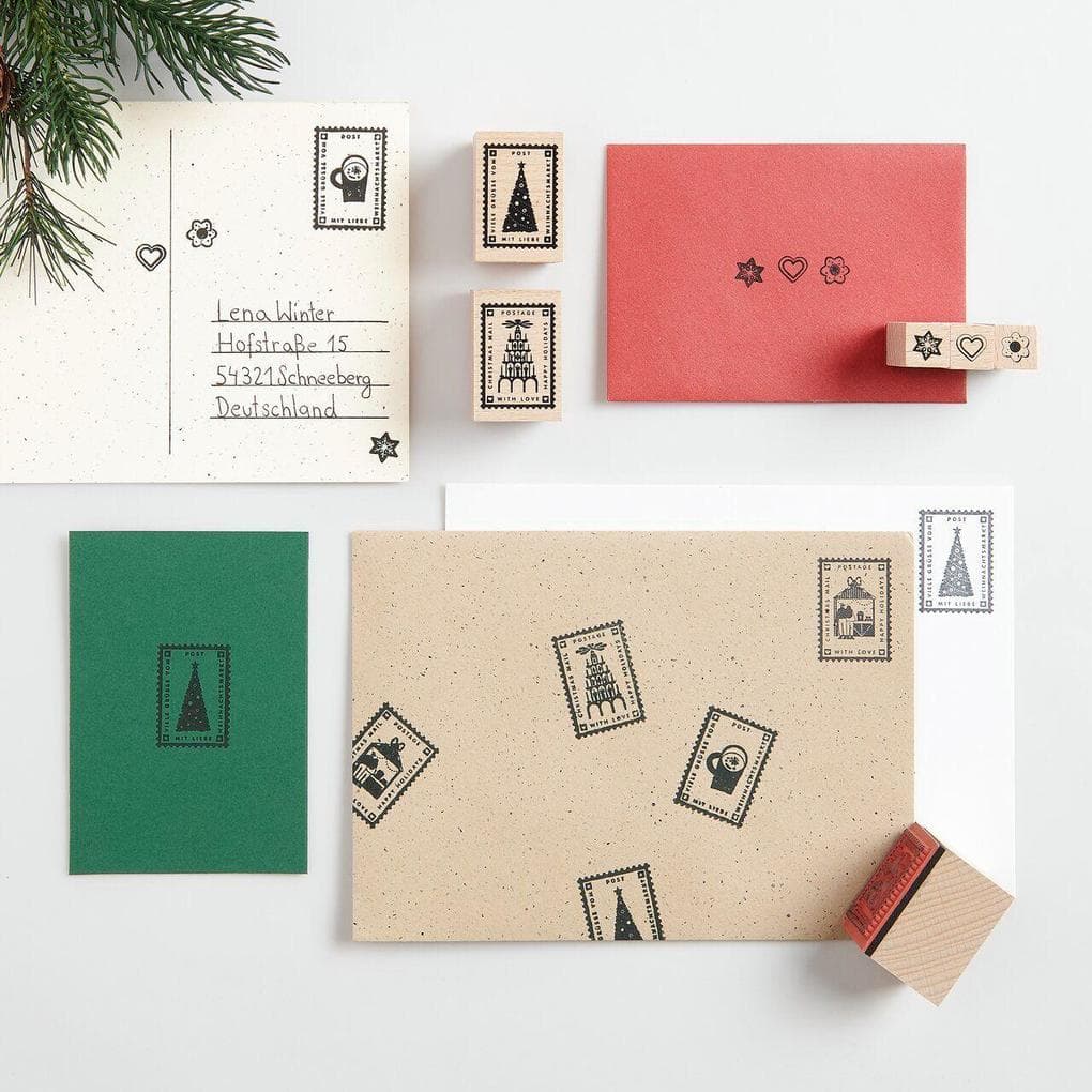Stempelset Weihnachtspost FSC 100%