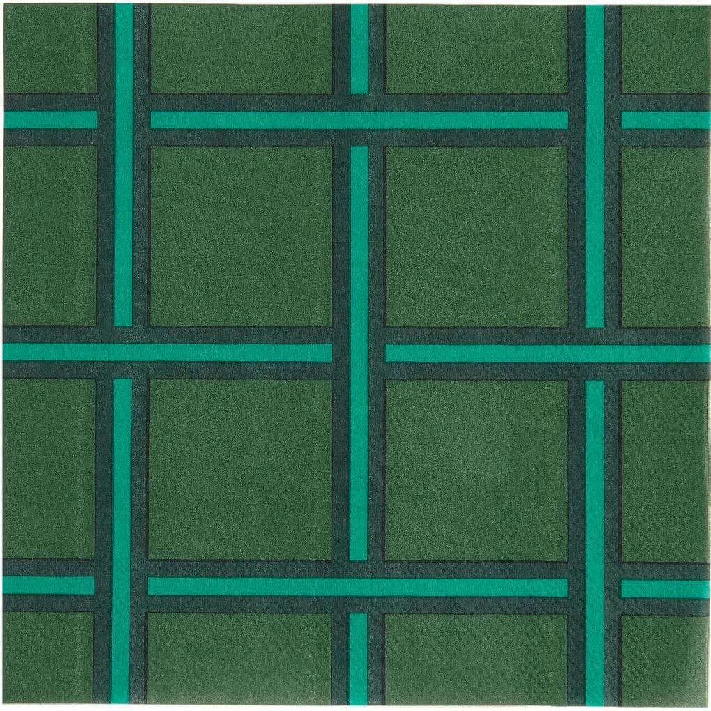 Servietten Raster, Grün, FSC MIX