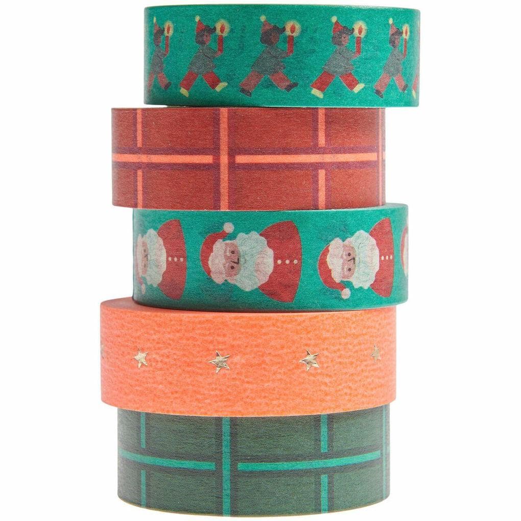 Tape Set Weihnachtsmarkt, Neon FSC MIX, 5 Stk.