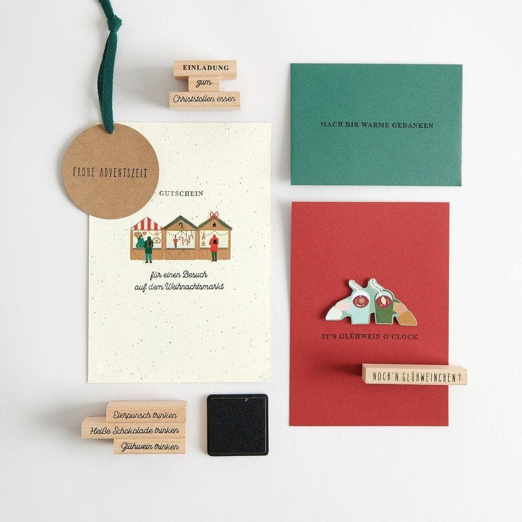Stempelset Weihnachtsmarkt, Types FSC 100%