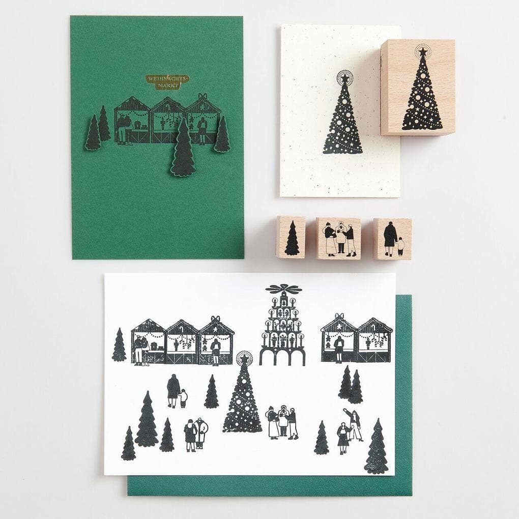Stempelset Weihnachtsmarkt FSC 100%