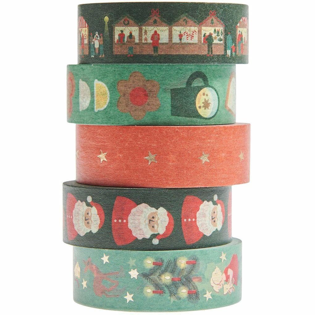 Tape Set Weihnachtsmarkt, Classic FSC MIX, 5 Stk.