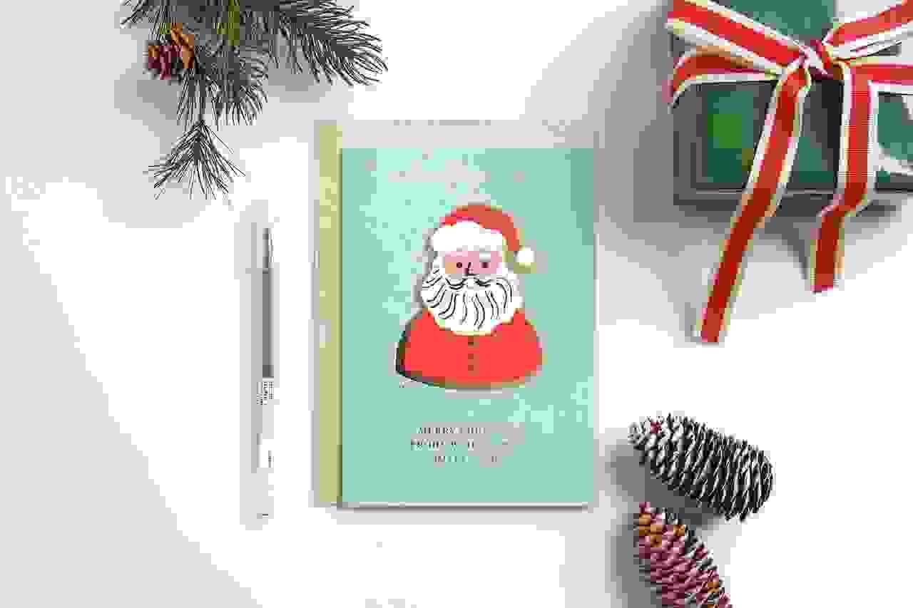 3D-Kartenset B6, Weihnachtsmann FSC MIX