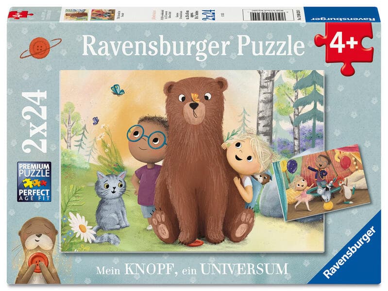 Kinderpuzzle 2x24 Teile - Mein Knopf, ein Universum