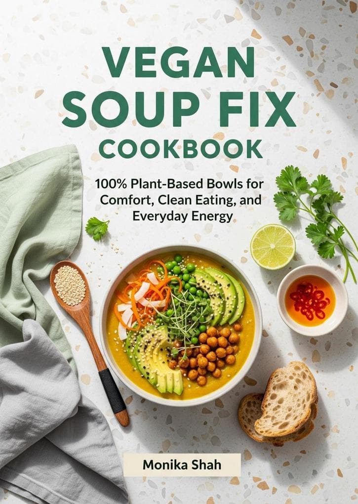 Vegan Soup Fix Cookbook: 100% Plant-Based Bowls for Comfort, Clean Eating, and Everyday Energy