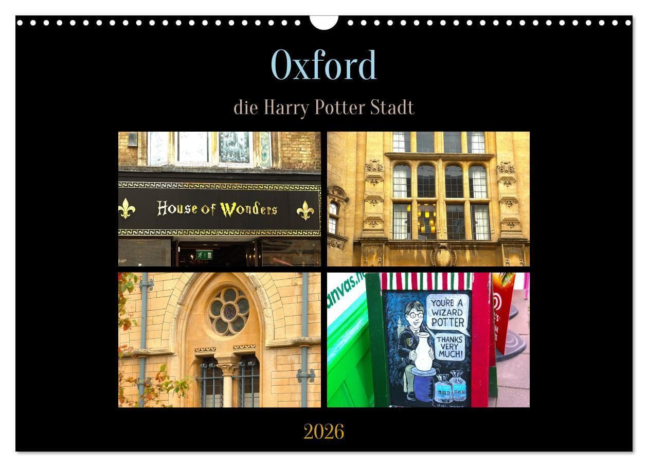 Oxford - die Harry Potter Stadt (Wandkalender 2026 DIN A3 quer), CALVENDO Monatskalender