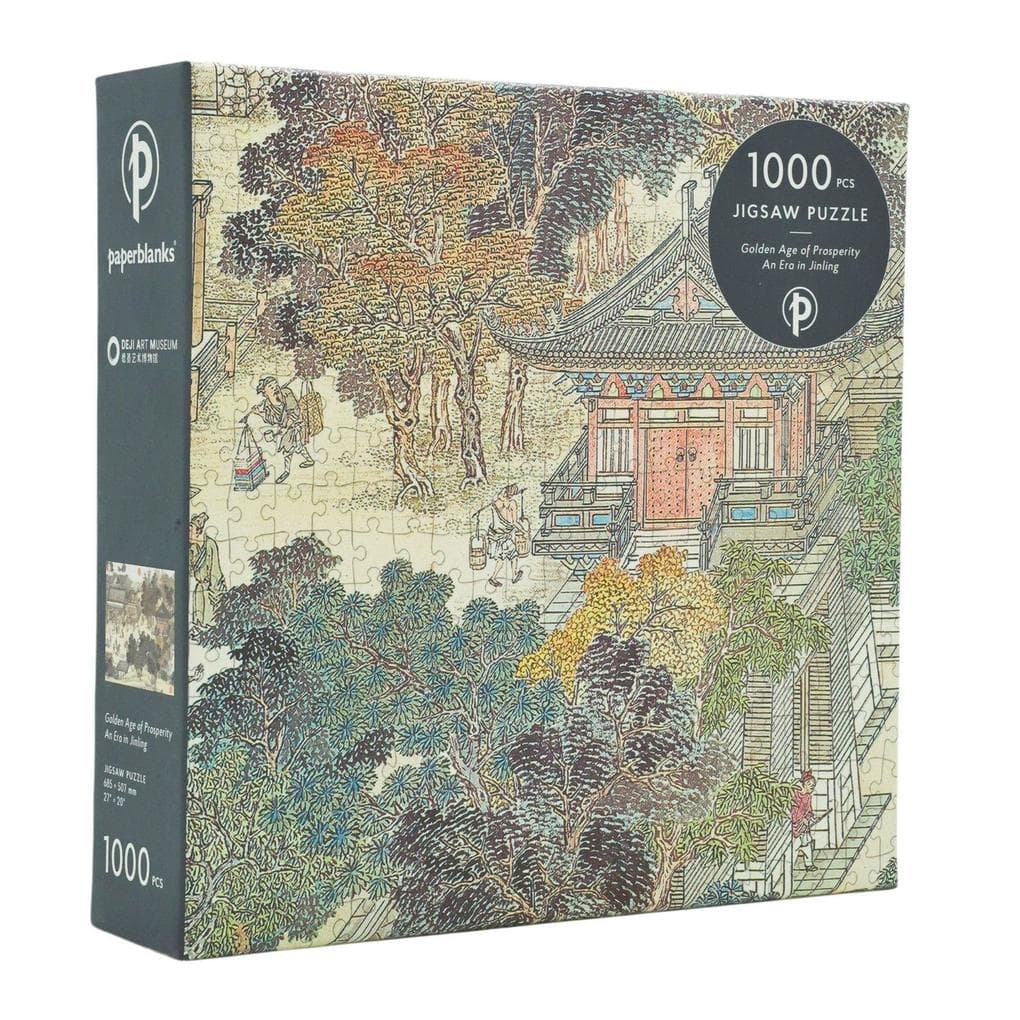 Golden Age of Prosperity 1000 Piece Jigsaw Puzzle, Deji Art Museum Collection by Paperblanks (an Era in Jinling)